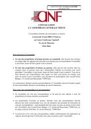 convocation a l'assemblee generale mixte - ANF Immobilier