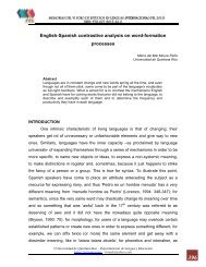 English-Spanish contrastive analysis on word-formation processes