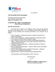 21 June 2012 THE PHILIPPINE STOCK EXCHANGE 3F ... - PSBank