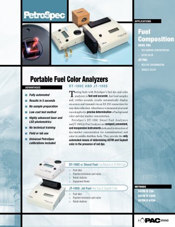 Portable Fuel Color Analyzers - ROFA Praha sro