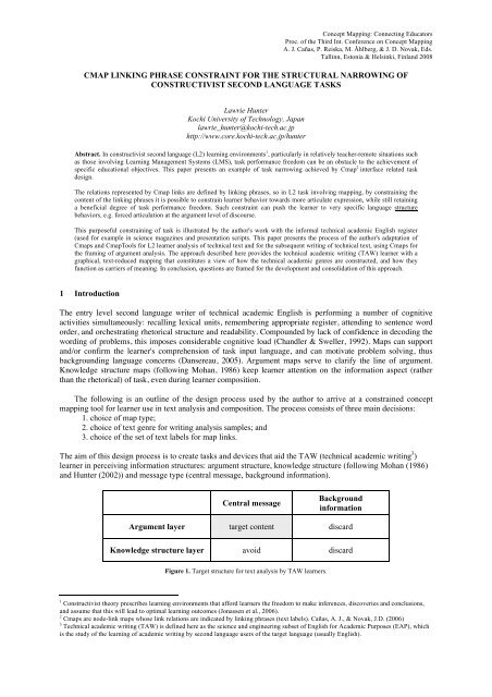 CMAP LINKING PHRASE CONSTRAINT FOR THE STRUCTURAL ...