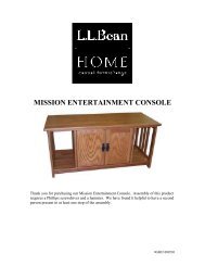 MISSION ENTERTAINMENT CONSOLE - L.L. Bean