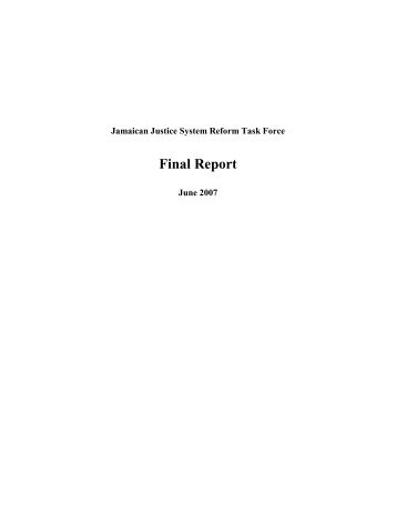 jjsrtf final report - Ministry of Justice