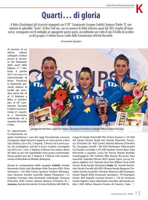 Athlon n. 1/2 2012 - Fijlkam