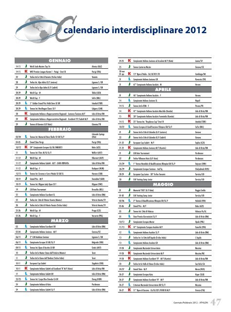 Athlon n. 1/2 2012 - Fijlkam