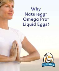 Why natureggTM Omega ProTM Liquid Eggs? - Burnbrae Farms