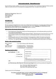 Informationsblatt - Bestellformular - Saalbach