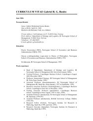 CURRICULUM VITAE Gabriel R. G. Benito