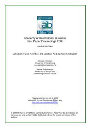 Subsidiary Types, Activities, and Location: An Empirical Investigation