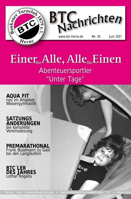 Abenteuersportler “Unter Tage” - Baukauer Turnclub in Herne