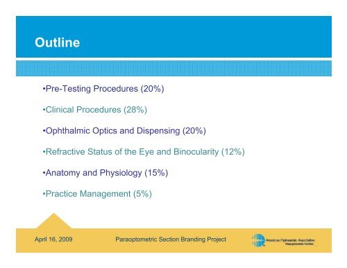 Certified Paraoptometric Technician Review Course CPOT - Idaho ...