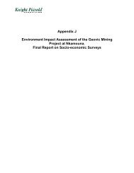 Appendix J Environment Impact Assessment of the Geovic Mining ...