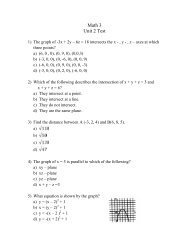 Math III, Unit 2 Assessment - Ciclt.net