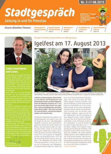 Igelfest am 17. August 2013 - Wohnbau Prenzlau