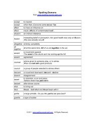250 Eighth Grade Spelling Words - Spelling Words Well
