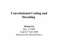 Convolutional Coding and Decoding Zhong Gu