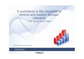 E-commerce in the countries of Central and Eastern Europe - Gemius