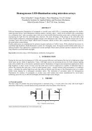 Homogeneous LED-illumination using microlens arrays