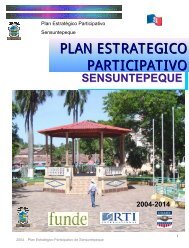 PLAN ESTRATEGICO PARTICIPATIVO DE SENSUNTEPEQUE