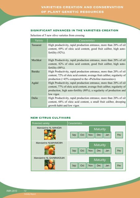 varieties creation and conservation of plant genetic resources