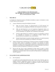Code d'éthique et de déontologie - Institut de tourisme et d'hôtellerie ...