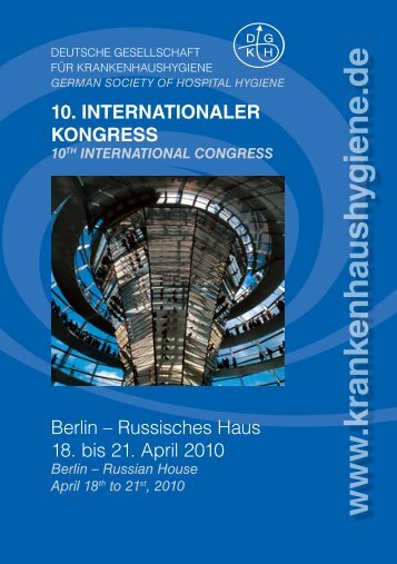 10. InternatIonaler Kongress Berlin - Deutsche Gesellschaft für ...