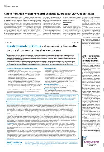 Esse 42/2012 (pdf) - Espoon seurakuntasanomat