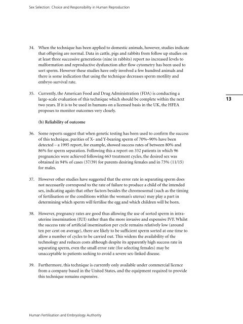 Sex selection: choice and responsibility in human reproduction ...