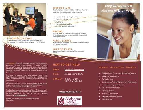 Incoming Student Flyer Alabama A M University