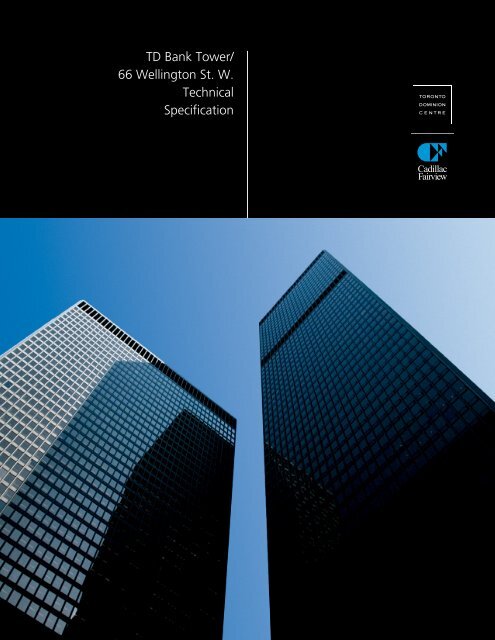 TD Bank Tower Technical Specifications Manual - Toronto ...