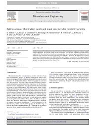 Optimization of illumination pupils and mask structures for proximity ...