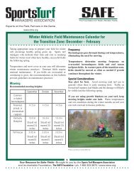 Winter Athletic Field Maintenance Calendar for the ... - STMA
