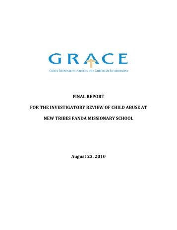 GRACE Final Report on NTM Fanda - New Tribes Mission Abuse