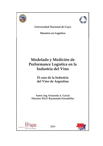 Modeling and Measuring Logistics Performance in the Wine Supply ...