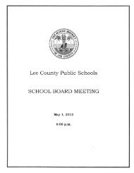 May 1, 2012 - Lee County School District