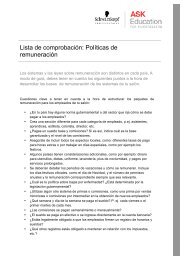 Lista de comprobación: Políticas de remuneración