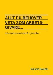 Allt du behÃ¶ver veta som arbetsgivare.pdf - Svensk Handel