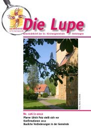 Die Lupe 02-2012 - Evangelische Kirchengemeinde Steinhagen