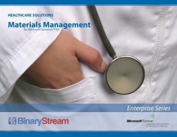 Healthcare Materials Management - Binary Stream