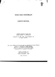 8085/Z80 ASSEMBLER USER'S MANUAL - Faculty.chemeketa.edu