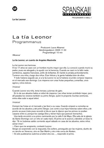 La tÃ­a Leonor - Ur