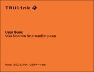 USER GUIDE VGA MONITOR SPLITTER/EXTENDER - Cables To Go