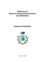 Proposta di piano di zonizzazione acustica del territorio - Comune di ...