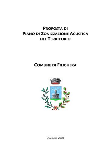 Proposta di piano di zonizzazione acustica del territorio - Comune di ...