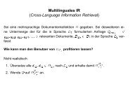 Multilinguales IR (Cross-Language Information Retrieval)
