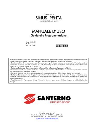 SINUS PENTA MANUALE D'USO - Santerno