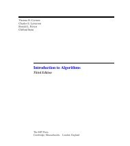 Introduction to Algorithms, 3rd Ed. - MIT Press