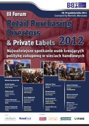 Forum Retail Purchasing Directors & Private Labels 2012