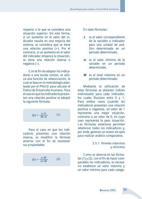 metodologÃ­a para estimar el nivel de desarrollo sostenible - Instituto ...