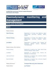 Haemodynamic monitoring and management - PACT - ESICM